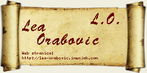 Lea Orabović vizit kartica